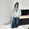 Sudadera Falsa de Dos Piezas para Niña, Modelo Nuevo Primavera y Otoño 2026, Top de Manga Larga con Cuello Camisero Estilo Universitario para Niños, Conjunto de Otoño para Niños Mayores