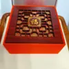 Caja de anillo para pendientes de papel kraft al por mayor de fábrica caja para pulsera caja de joyería roja para accesorios de collar caja cielo y tierra