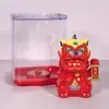 Enfeite de Gato Leão Dançante movido a Energia Solar, Decoração Fofa Automática com Aceno para Carro, Casa, Recepção, Brinquedo da Moda, Presente de Aniversário, Atrai Riqueza