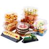 3120041030 Caja Grande de Plástico Desechable para Galletas, Pan, Rectangular Rebanada, Pasteles Baba