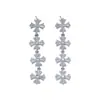 Pendientes de Aro con Cruz Cromada de Nuevo Estilo Más Vendidos Transfronterizos, Personalidad de Moda Europea y Americana, Conjunto Versátil de Joyería para Pulsera y Pendientes para Hombres y Mujeres