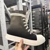 Zapatos de Lona Transpirables de Caña Alta Nuevos de Verano para Hombre Color Frotado a Mano Suela Gruesa Estilo Pareja Calzado Casual de Tabla Zapatos de Moda