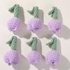 Estilo Mori lana fresca ganchillo flor de tulipán accesorios diy aretes tocado accesorios para el cabello material horquilla mayoreo