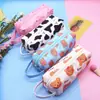 Estojo de Lápis Desenho Grande Capacidade Estudante Portátil Bolsa de Material Escolar Fofa Nylon Caixa de Material Escolar Criativa Pequeno Fresco Estojo de Lápis Portátil