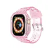 Para Apple Watch7 relógio iwatch8 Glacier cor TPU Apple nova pulseira de silicone transparente de uma peça