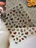 Adesivos Yitu para Nail Art Padrão Formiga Estampa de Leopardo Estrela Coração Adesivos Decorações 3D Doces e Modernas para Nail Art Yt7706