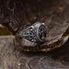 Anillo Abierto Personalizado con Patrón Cruzado Xiangxu para Hombres, Vintage, Audaz, Moderno, Punk, Anillo para Dedo Índice, Directo del Fabricante