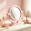 Shunxin Espejo Espejo de Maquillaje Redondo Espejo de Doble Cara Espejo de Plástico Espejo de Escritorio Espejo de Maquillaje Espejo de Escritorio Espejo de Maquillaje Mesa