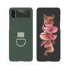 Adecuado para funda de teléfono móvil Samsung Zflip8 Ultra-delgada, Pantalla plegable Anillo de extracción de cinta de seda mate, Funda de teléfono móvil Zflip7