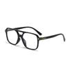 2024 nuevas gafas de sol de doble haz en forma de T, gafas de sol cuadradas de moda transfronterizas, gafas de sol vintage para hombres y mujeres