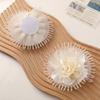 Tela de Satén Creativa Coreana con Flor de Rosa DIY Horquilla Cuerda para el Cabello Tocado Corsage Collar Accesorios