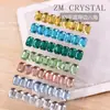 K9 Nuevo Ultra Brillante Borde Plano 5.5X8 Octagonal Arte de Uñas Rhinestones de Forma Irregular Rhinestones de Cubo de Azúcar Coloridos Accesorios Dopamina