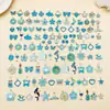 Aleatório 20/50/100 Pingentes de Gota de Óleo de Desenho Animado Azul Lago Acessórios de Joias para Pulseira Colar DIY Criativo Materiais