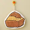 Toalla de Mano de Dibujos Animados Lindos Estilo Coreano Colgante Absorbente de Agua Secado Rápido Limpiar Triple Capa Engrosada Felpa de Coral Pañuelo de Cocina