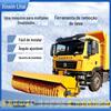 Escova de Rolo para Remoção de Neve, Escova de Neve Grande Modificada Montada em Carro, Equipamento de Limpeza de Neve em Vias de Saneamento Municipal, Lâmina Empurradora de Neve