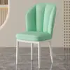 Silla de comedor nórdica para uso doméstico, silla moderna minimalista con respaldo, silla de comedor de lujo ligero, silla de mesa de comedor de hotel con cojín suave, taburete de escritorio