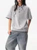 Nueva Camiseta de Manga Corta para Mujer, Estilo Coreano de Primavera, Top Trendy Simple de Media Manga, Camiseta de Marca Trendy Casual Holgada Estilo Hong Kong