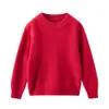 Suave y pegajoso Suéter Grueso de Lana para Niños Otoño/Invierno 2025, Cuello Medio Alto, Niños y Niñas, Cárdigan de Punto Cálido como Capa Base