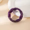 Pulseira Elástica Colorida com Gradiente, Contas e Acrílico Emendado, Estilo Europeu e Americano Transfronteiriço, Pulseira Exagerada, Joia Personalizada de Alto Padrão