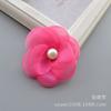 Hilo Super Bonito Costura con Borde Quemado Cuentas Tela Rosa Hilo de Nieve Flor de Hilo Flor Hecha a Mano Banda para el Cabello de Bebé Niños Material para Diadema
