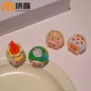 Venta directa de fábrica creativa juego de comida hogar oficina escritorio adornos pequeños resina joyería muñeca linda manualidades de grano lindo