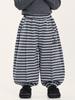Calça Changguo Clothing para Meninos Outono Novo Estilo Versão Coreana Infantil Calça Longa com Barra Listrada Solta Casual