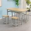 Taburete colgante, comedor comercial, mesa de comedor y silla, mesa de comedor dividida para 4 personas, taburete colgante para 6 personas, comedor escolar, combinación de restaurante, universidad