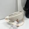 Bolsa de Peito Texturizada Tendência Transfronteiriça para Mulheres, Nova Bolsa Pequena Transversal, Bolsa de Cintura Esportiva Fashion, Bolsa de Ombro de Veludo Cotelê para Estudantes