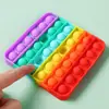 Juguete Sensorial Push Pop Bubble Fidget Paquete de Juguetes para Alivio del Estrés para Niños Adultos Herramientas Arcoíris Anti-Ansiedad Juguetes para Alivio del Estrés de Oficina