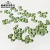 Pedra Solta Redonda Cor Verde Maçã Sintética Nano com Fundo Pontiagudo Acessório para Joias Mini Pedrinha para Unhas Inlaid com Moissanite