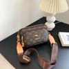 2024 Nuevo Bolso Retro de Gama Alta para Mujer Bolso de Mujer Bolso de Hombro Estampado de Moda Bolso Pequeño Cuadrado Bolso Cruzado Bolso de Pecho
