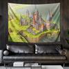 Amazon Explosiones Arte de Personalidad Color Magia Insignia Fondo Envolvente Pared Tapiz Dormitorio Mesita de Noche Tapiz Dormitorio