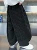 Pantalones para niño para otoño de 2026, nuevos y elegantes pantalones deportivos a cuadros para niños, pantalones largos casuales de estilo jogger de pierna ancha para niños, modernos y geniales