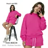 Sudadera de forro polar con cuello semi-alto para mujer, colores macarrón, moda callejera americana, conjunto de chica popular, Isla Cai Xiang