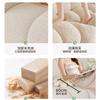 Sofá de Malvavisco Color Crema para Apartamentos Pequeños, Casas de Alquiler, Salas de Estar, Sofá Doble Perezoso de Tela de Moda