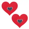 Cheio de Amor Dia dos Namorados Amor adesivos sexy para seios adesivos de peito descartáveis respiráveis Cobertura de mamilo em formato de coração