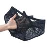 Pacote Combinado de Calcinhas Pretas Sexy de Renda Transparente para Mulheres, Cuecas Femininas Transparentes Vazadas de Alta Elasticidade