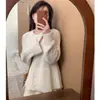 Cárdigan suéter juvenil y elegante de colores dulces para mujer, estilo primavera y otoño, versión coreana, abrigo fino suave, gris, talla única