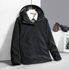 Conjunto de Jaqueta Três em Um Masculina para Outono e Inverno, Personalizável com Estampa, À Prova de Vento, Quente, Forro de Fleece, Jaqueta de Caminhada para Mulheres, Outdoor