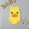 Mameluco sin mangas para bebé, Mono de algodón delgado de verano, Fabricante de ropa de una pieza, Envío directo