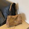 Bolso de trabajo para mujer, estilo informal, de hombro, sencillo, combinable y de gran capacidad, 2025