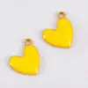 Liga de Cor Dopamina Pingente de Coração Pulseira Colar Feito à Mão DIY Pingente de Celular Decoração de Chave Atacado