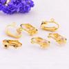 Acessórios para Brincos de Argola Cobre Banhado a Ouro 18K DIY Brincos Pendentes Sem Piercing Materiais Clipe de Orelha Francês em Forma de U