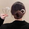 Horquilla Retro de Gama Alta en Forma de U 2025 para Mujeres con Cabello en la Parte Posterior de la Cabeza, Borla Cheongsam y Accesorios de la Dinastía Han