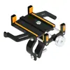 Suporte de Telefone em Liga de Alumínio para Bicicleta, Veículo Elétrico e Motocicleta, Montagem no Guidão para Navegação, Entrega e Passeio