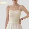 Camisole Nude Fixa de Peça Única com Bojo Sem Alça Verão 8851 Simples Bonito Costas Roupa Íntima Regata para Meninas