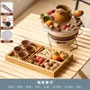 Juego para preparar té con estufa de carbón para uso doméstico, juego para tostar té en interiores, tetera para preparar té, estufa de barbacoa para exteriores, equipo completo para preparar té