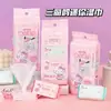 Mini Lenços Umedecidos Originais Sanrio Hello Kitty Tamanho Estudante Portátil para Limpeza das Mãos e Boca