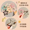 Presilhas de Cabelo Coloridas Xadrez Estrela para Meninas, Presilhas para Franja Lateral, Acessórios de Cabelo para Meninas e Bebês, Grampos para Cabelos Soltos