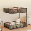 Caja de Almacenamiento para Snacks Cesta para Artículos Varios Organizador Estante de Escritorio Mesa de Comedor de Cocina Frutero Mesa de Café de Sala de Estar Encimera